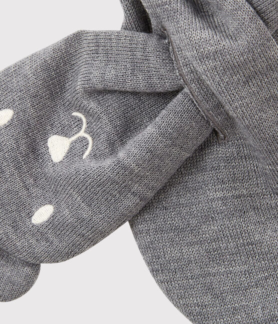 Dubbelzijdige babysjaal van microfleece grijs SUBWAY CHINE