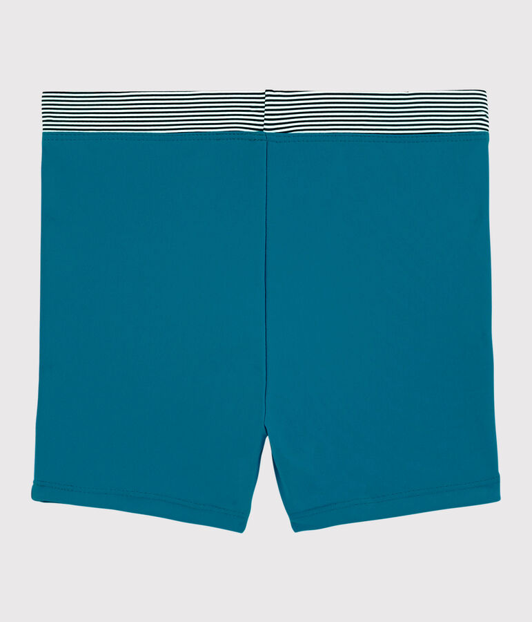 Gerecyclede zwembroek voor jongens blauw MYKONOS