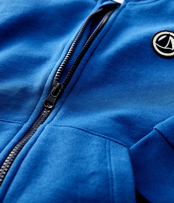 Meisjes/jongens sweatshirt met capuchon blauw MAJOR