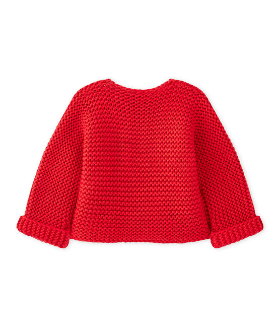 Uniseks babycardigan rood TERKUIT