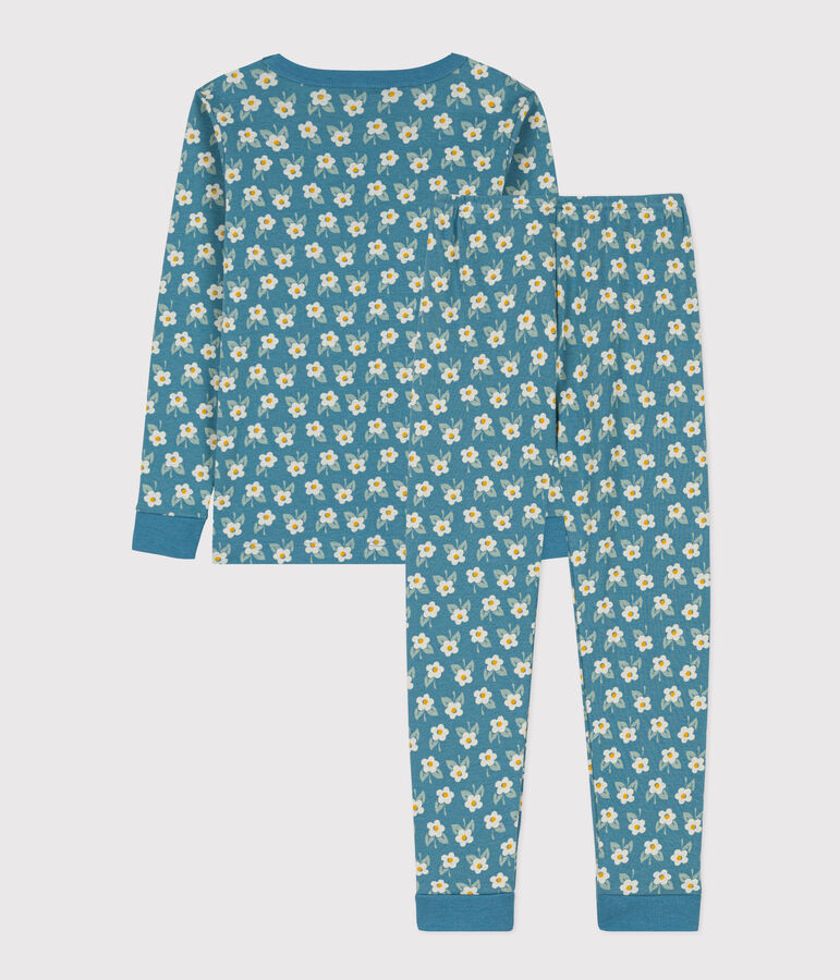 Aansluitende pyjama van katoen voor meisjes blauw/multicouleur