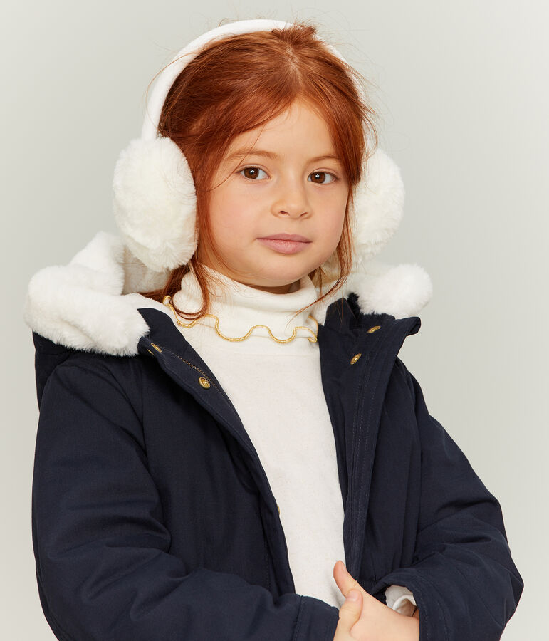 Cache-oreilles enfant fille blanc
