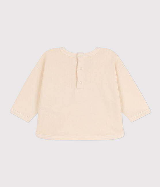 Sweatshirt bébé en molleton écru AVALANCHE