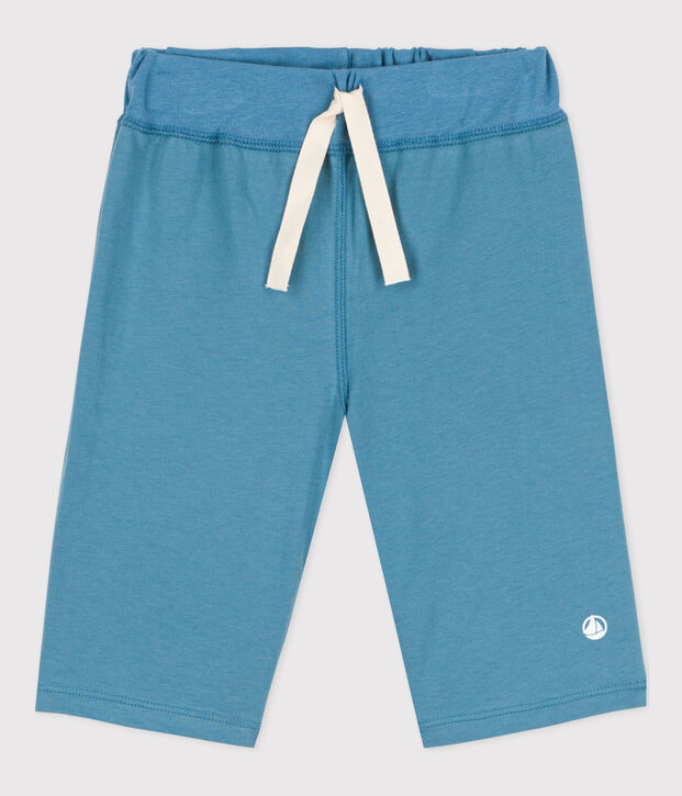 Jongensbermuda in katoen blauw