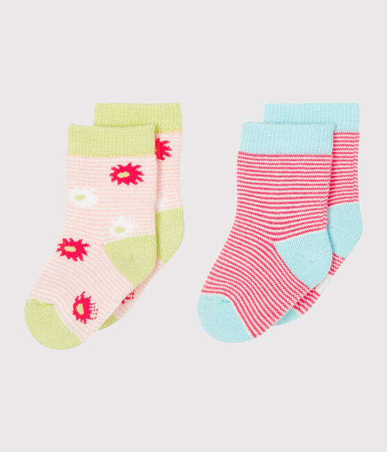 Lot de 2 paires de chaussettes bébé fille variante 1