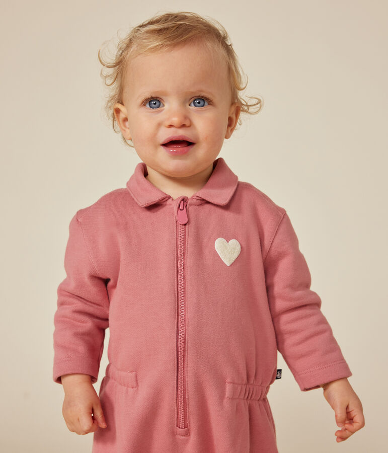 Lang pakje van fleece voor baby's roze
