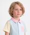 Pyjama short boutonn&eacute; enfant en coton &agrave; rayures blanc/multicouleur