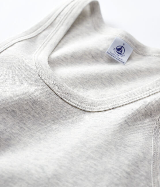Iconische tanktop in katoen grijs BELUGA CHINE
