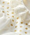 Robe body en coton lin bébé fille blanc MARSHMALLOW/jaune OR