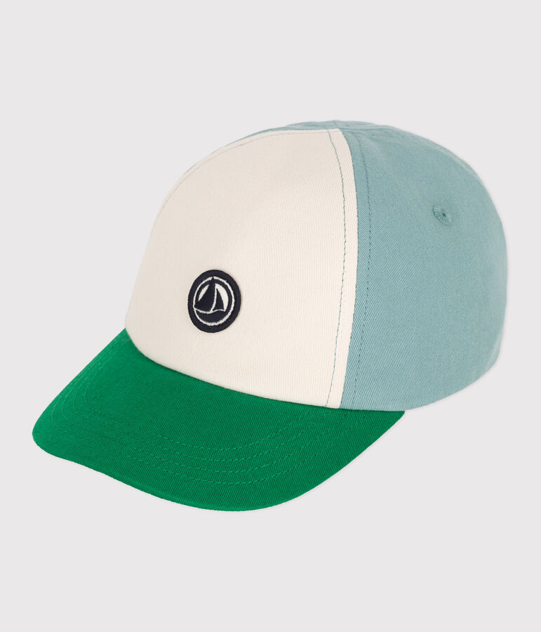 Casquette b&eacute;b&eacute; en coton vert/multicouleur