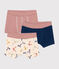 Setje met drie katoenen boxershorts met step voor kinderen variante 1
