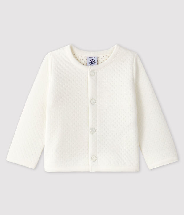 Tubic cardigan babymeisje wit