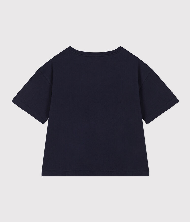 T-shirt LE BOXY en coton Femme bleu
