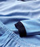 Pyjama à rayures milleraies garçon en coton bleu RUISSEAU/blanc MARSHMALLOW