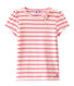T-shirt fille à rayure marinière