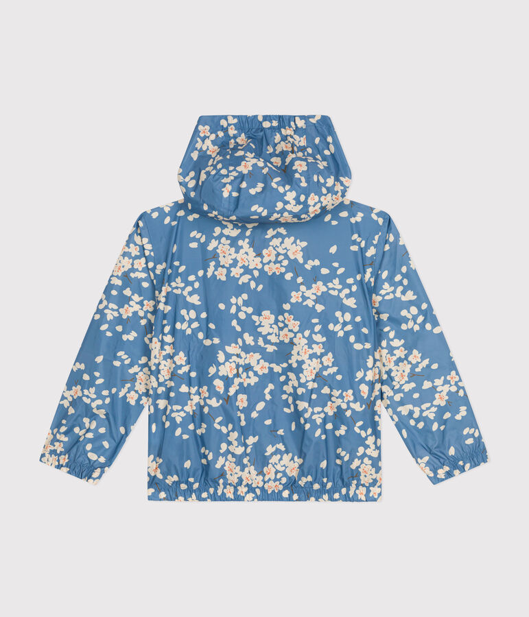 Coupe-vent l&eacute;ger enfant fille bleu/multicouleur