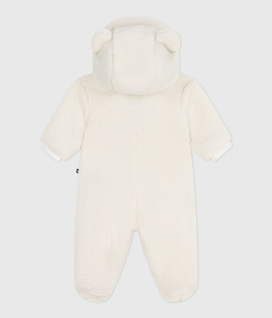 Skipakje voor baby's in sherpa met oortjes en voering met tinneroy-streepje ecru MILK
