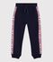 Katoenen joggingbroek voor kinderen blauw SMOKING