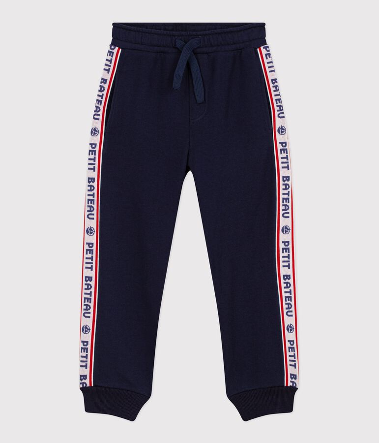 Pantalon de jogging enfant en coton bleu