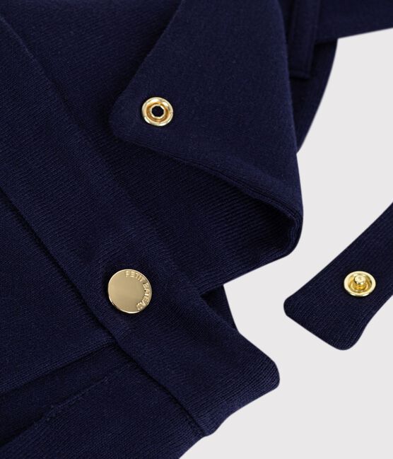 Babyjurk in plisséstof blauw SOIR