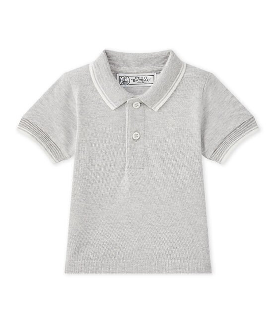 Polo voor babyjongens grijs BELUGA CHINE