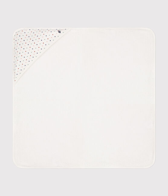 Carré de bain en coton blanc MARSHMALLOW/blanc MULTICO