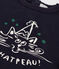 T-shirt met lange mouwen voor baby's van katoen blauw SMOKING