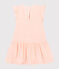 Gebreide mouwloze jurk babymeisje roze FLEUR/roze COPPER