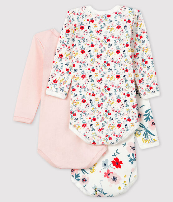Lot de 3 bodies manches longues bébé fille variante 1