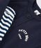 Baby-ensemble om cadeau te geven: T-shirt en broek blauw SMOKING/wit MARSHMALLOW