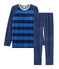 Fluwelen jongenspyjama blauw MEDIEVAL/blauw MAJOR