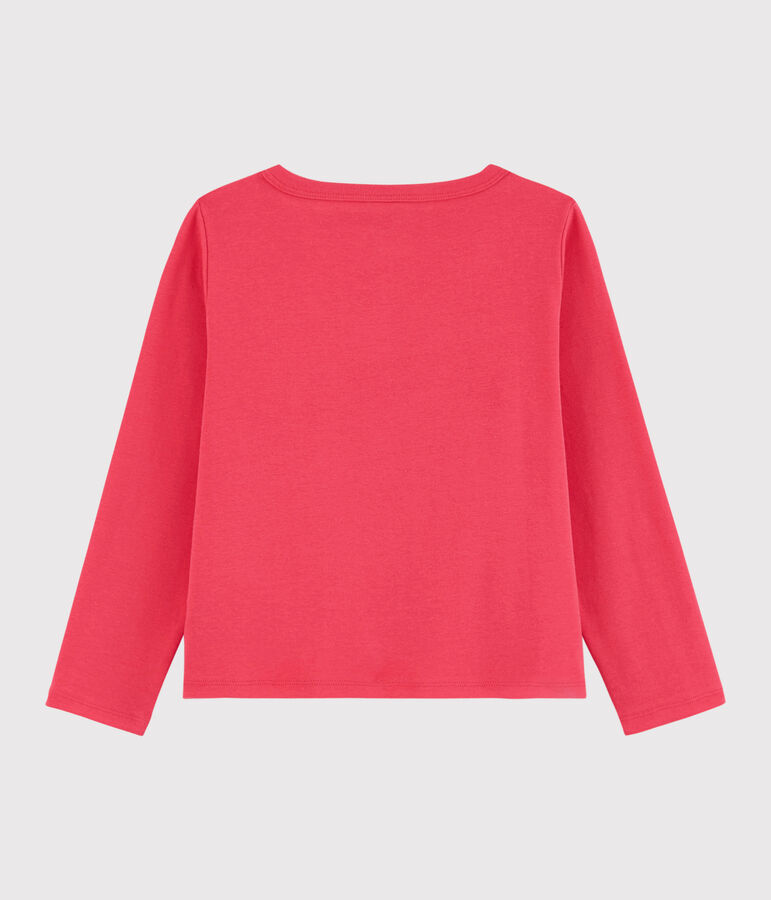 Cardigan en coton enfant fille rose GROSEILLER