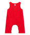 Fluwelen salopette voor babyjongens rood FROUFROU
