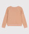 Katoenen sweatshirt voor dames beige VINTAGE