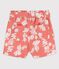 Short en popeline enfant fille rose PAPAYE/ MARSHMALLOW
