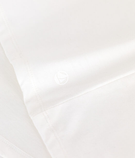 Le Droit, effen katoenen T-shirt voor dames wit MARSHMALLOW