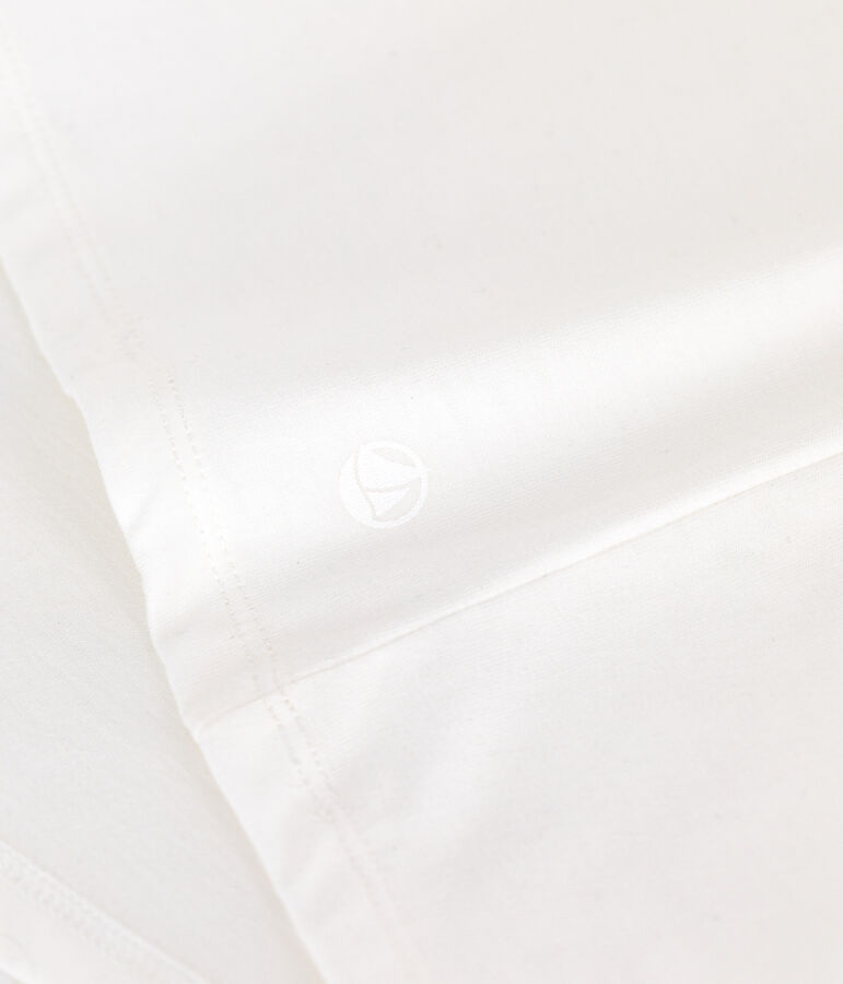 Le Droit, effen katoenen T-shirt voor dames wit