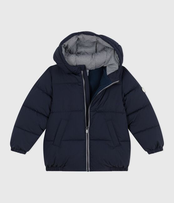 Effen donsjack voor kinderen blauw SMOKING