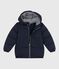 Effen donsjack voor kinderen blauw SMOKING