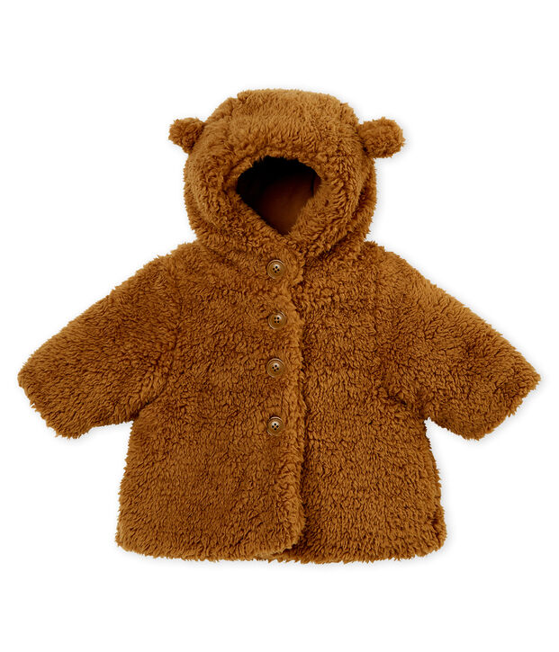 Sherpa jas babymeisje bruin