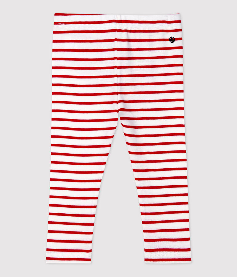 Katoenen babylegging. wit/rood