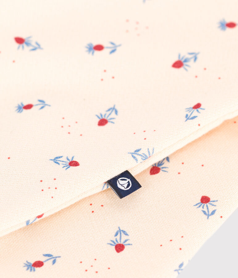 Katoenen babypakje met kraagje en bloemenprint wit AVALANCHE/ MULTICO