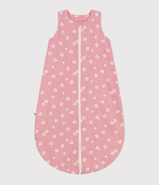 Gigoteuse bébé en coton fleuri TOG 1 rose CHARME/blanc MARSHMALLOW