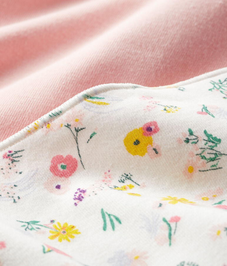 Lot de 2 bandanas-bavoirs b&eacute;b&eacute; fille multicouleur