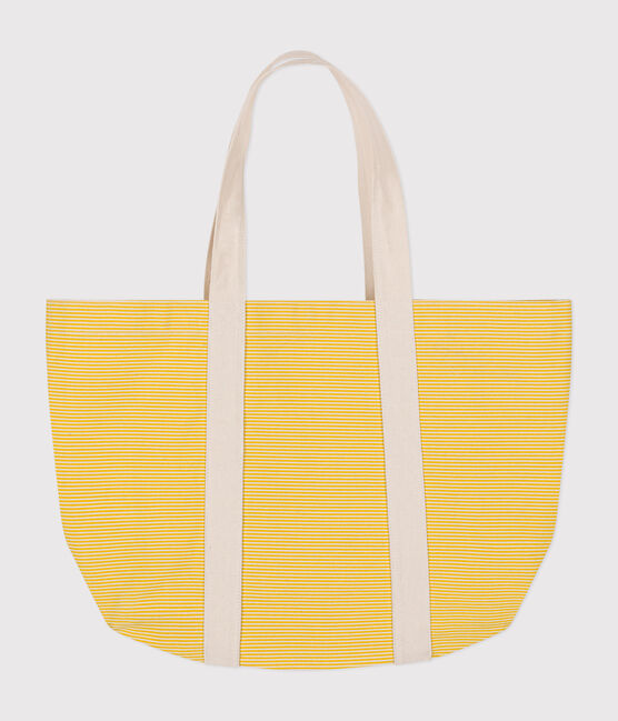 Sac de plage en coton uni jaune NECTAR/ AVALANCHE