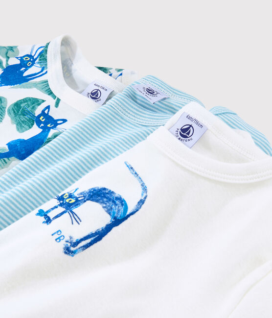 Set van 3 kleurrijke T-shirts voor kleine jongens met korte mouwen variante 1