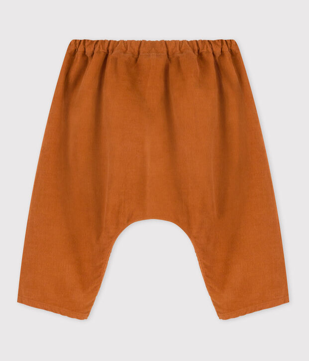 Pantalon b&eacute;b&eacute; en velours c&ocirc;tel&eacute; marron