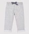 Molton broek voor baby's. grijs BELUGA CHINE