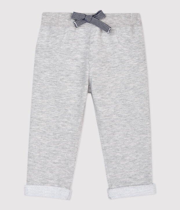 Pantalon en molleton b&eacute;b&eacute;. gris chin&eacute; clair