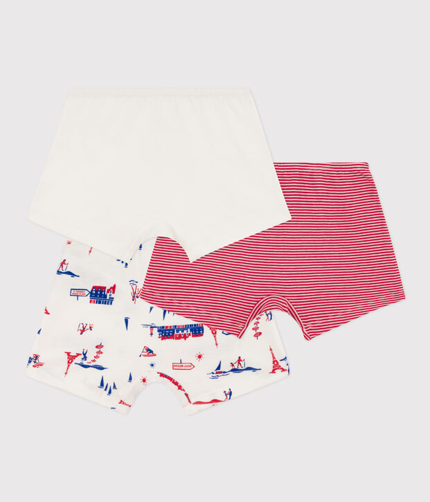 Set van 3 katoenen hipsters met Parijs-print voor meisjes multicouleur